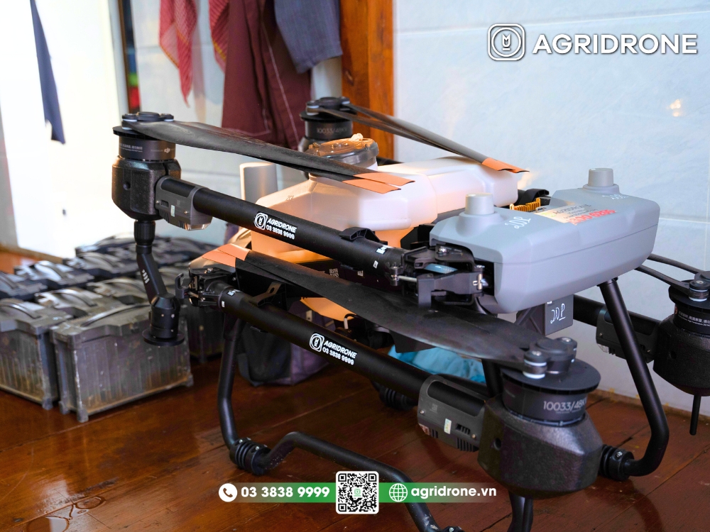 Chiếc máy bay DJI T20P đội phun vừa tậu vào tháng 11/2023
