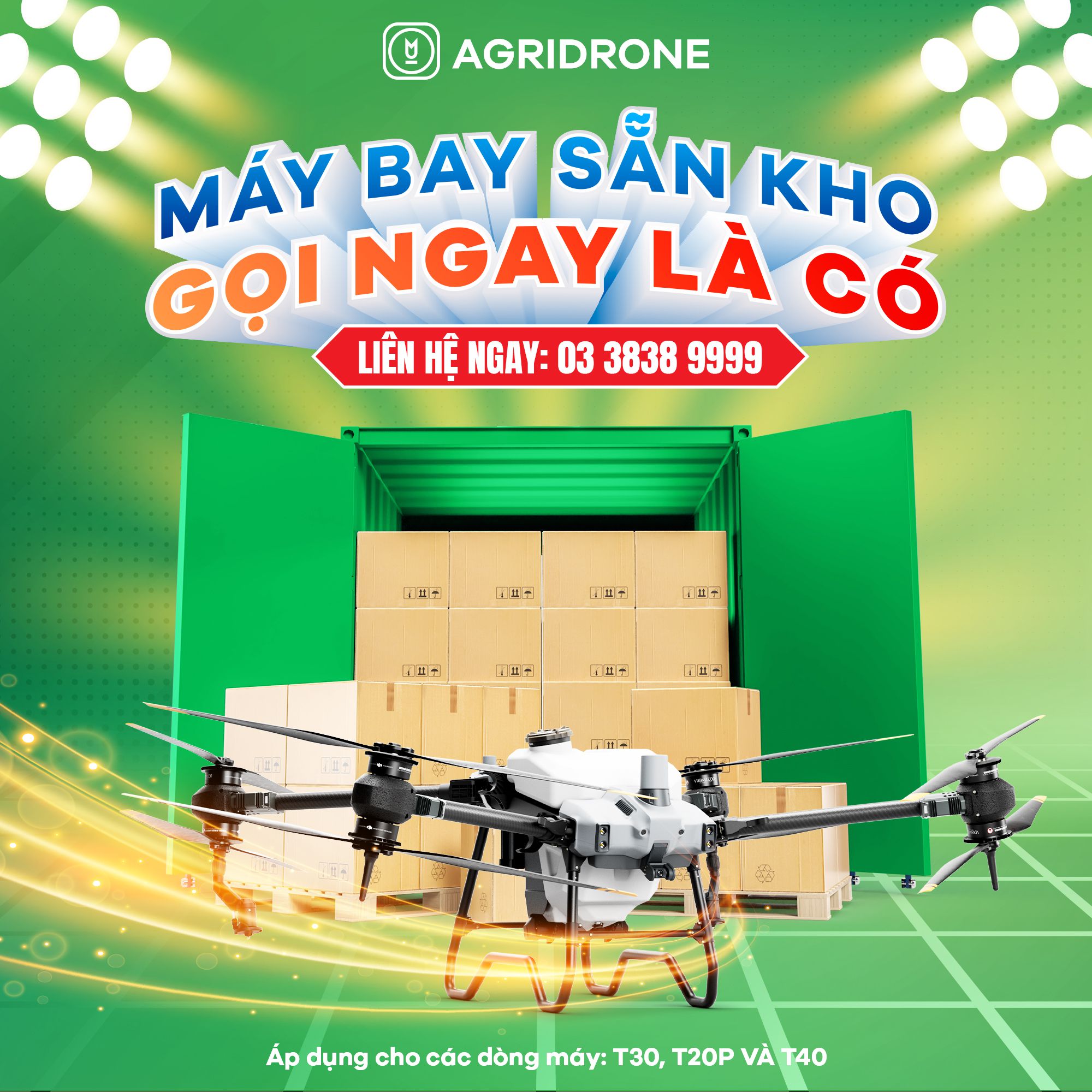 Máy bay phun thuốc có sẵn tại kho