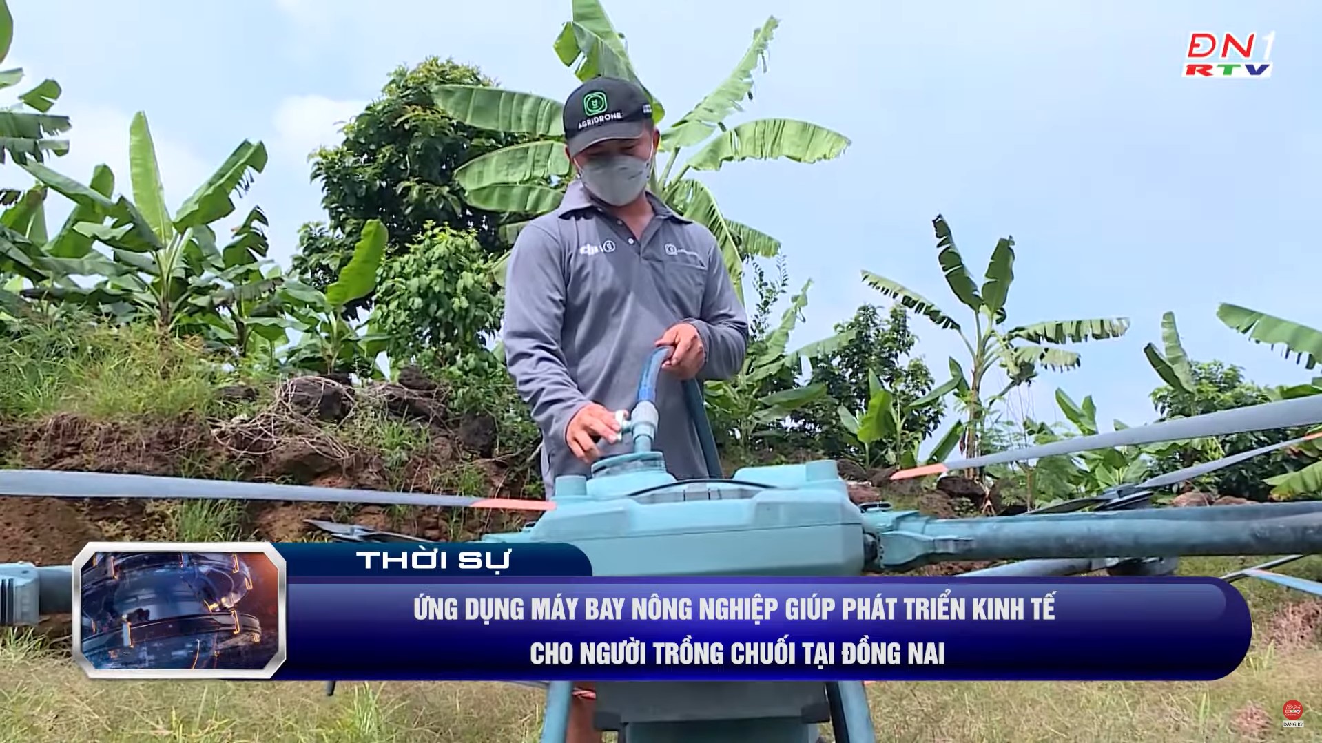 Ứng dụng máy bay nông nghiệp giúp phát triển kinh tế cho người trồng chuối tại Đồng Nai