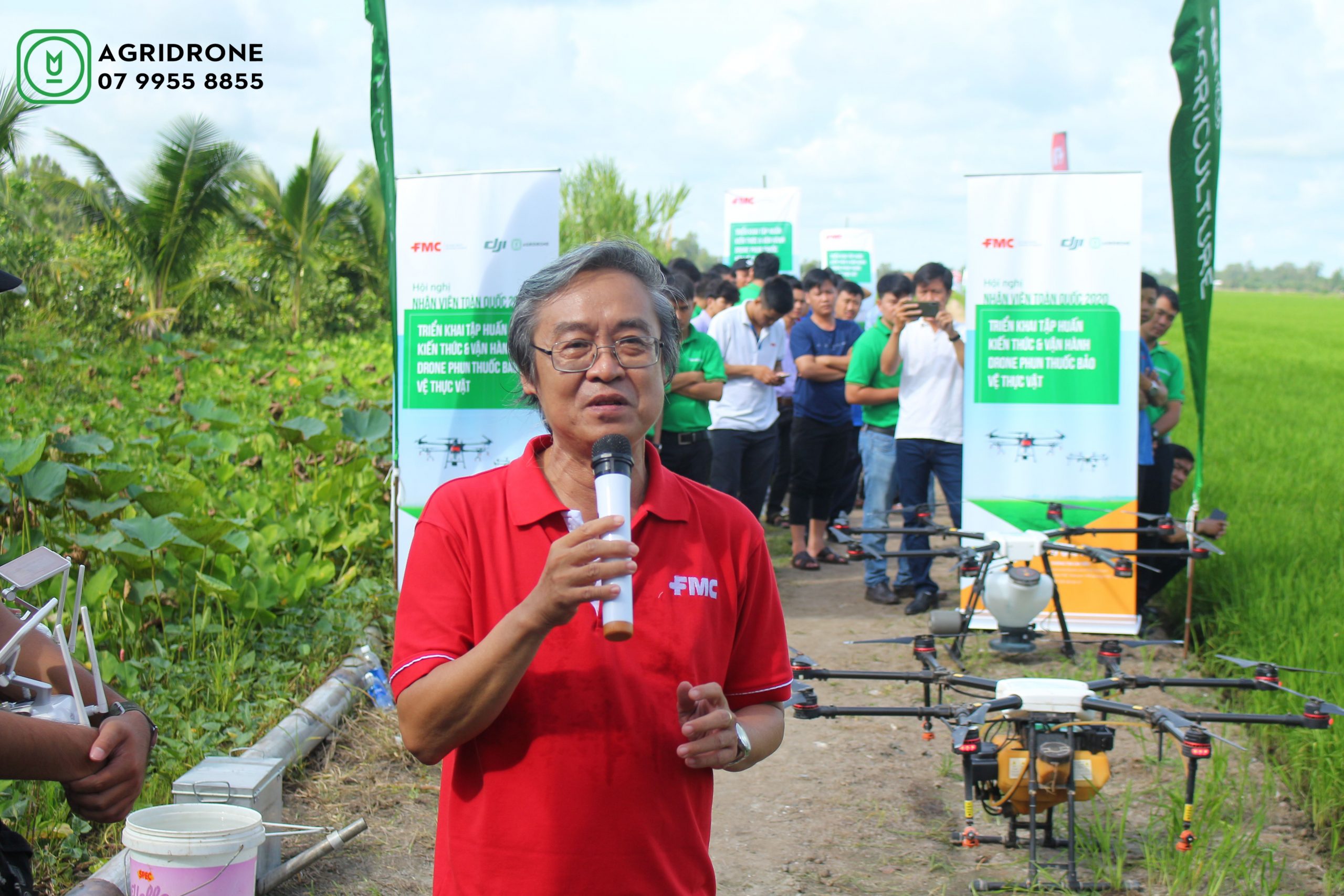 hieu qua phun thuoc ket hop drone