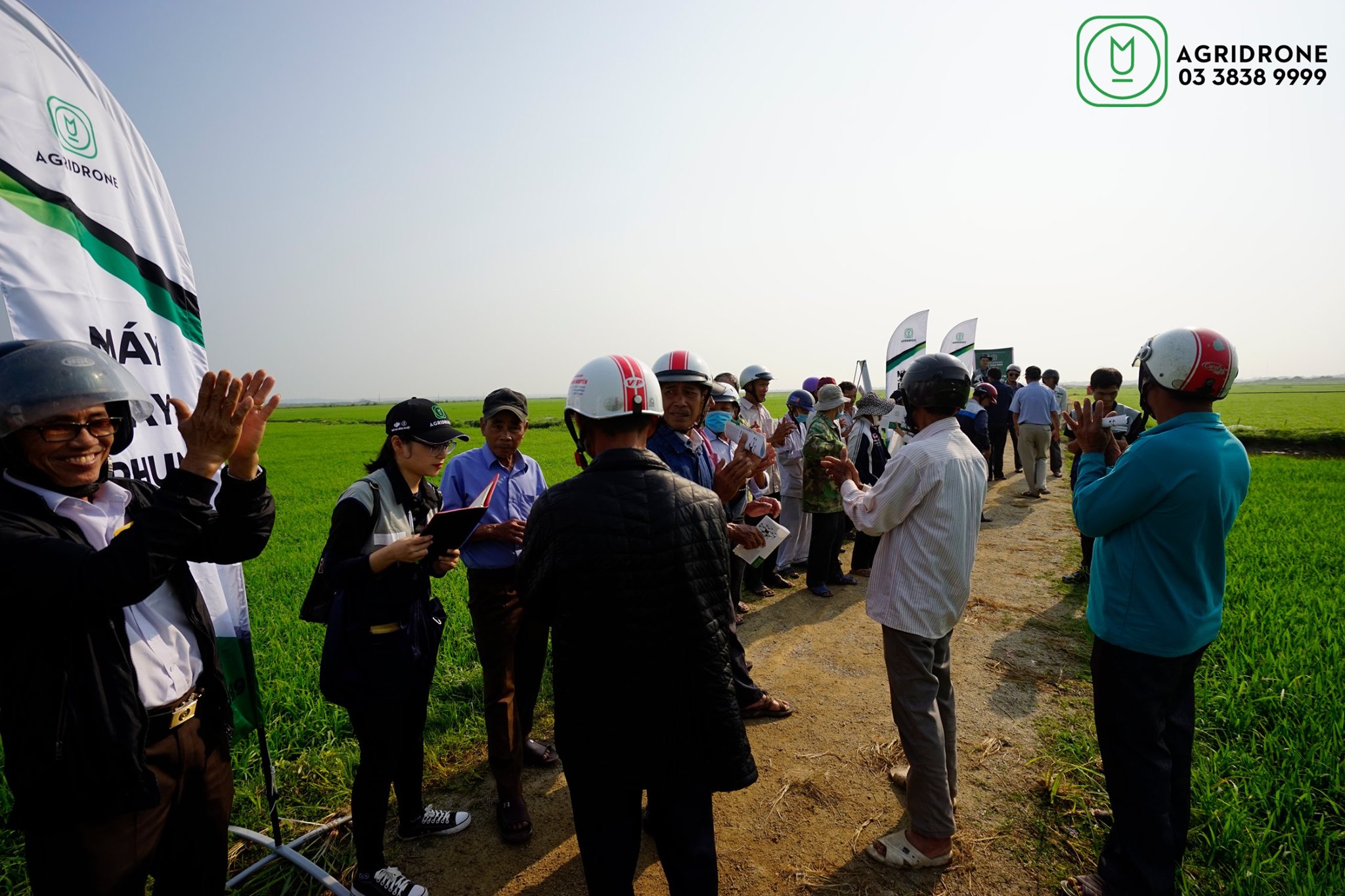 Máy bay phun thuốc sâu tại Huế sự kiện do Agridrone Việt Nam tổ chức