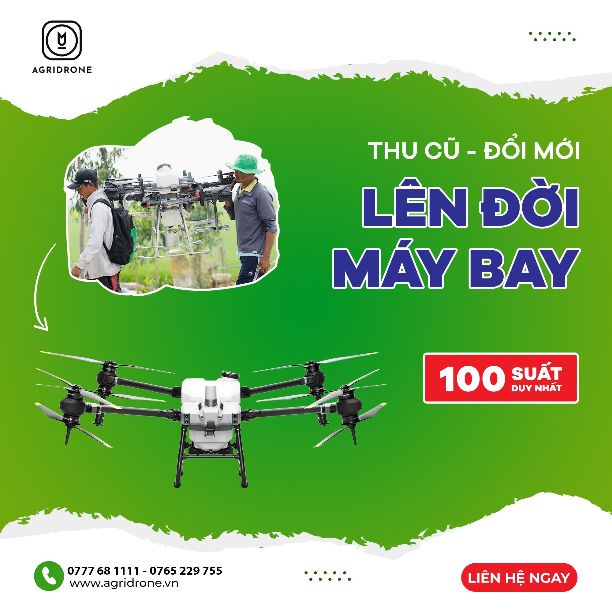 CHƯƠNG TRÌNH “THU CŨ ĐỔI MỚI” MÁY BAY NÔNG NGHIỆP