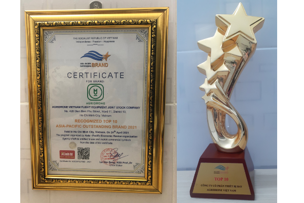 AgriDrone Viet Nam top 10 thuong hieu chau a thai binh duong 2021