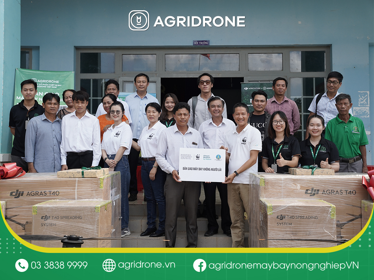 Máy bay nông nghiệp Việt Nam cùng WWF phát triển nông nghiệp bền vững