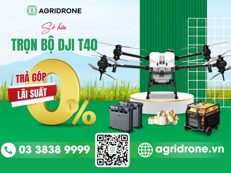 Chương trình trả góp máy bay nông nghiệp với lãi suất 0% tại AgriDrone