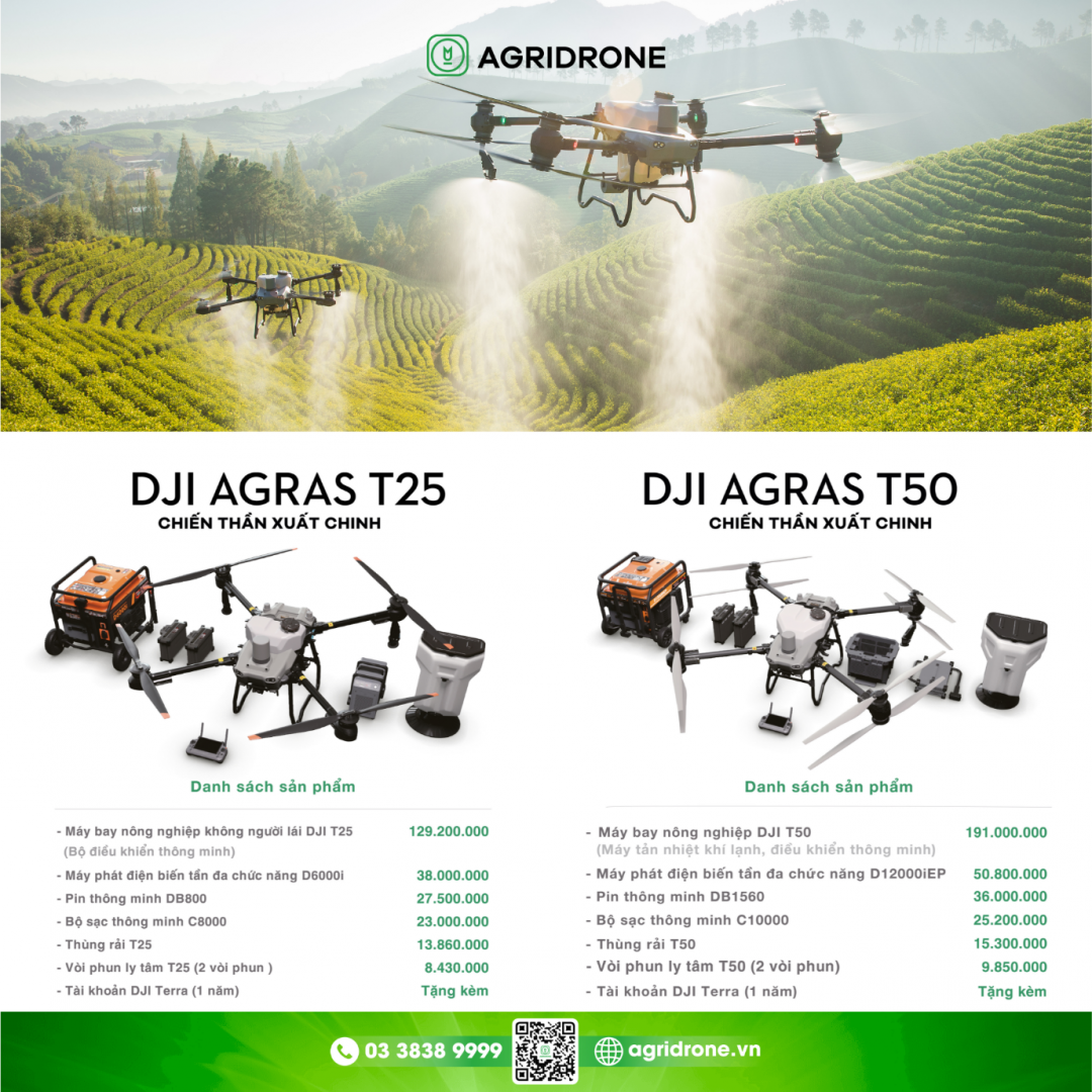 bang gia dji t50